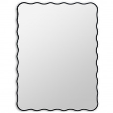 Зеркало в чёрной волнистой раме Fancy Black (Фэнси) Smal 60*80 см 